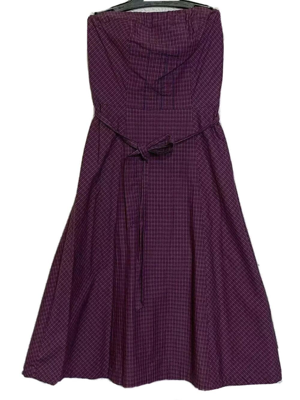 American Eagle Outfitters Purple cotton Compact Bustier Dress sleeveless sz 0